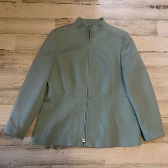 Louis Feraud Virgin Wool Blazer Jacket Large - Picture 8 of 8